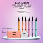Pachet favorite pentru stilizarea sprâncenelor – Brow Wax + Creion pentru sprâncene